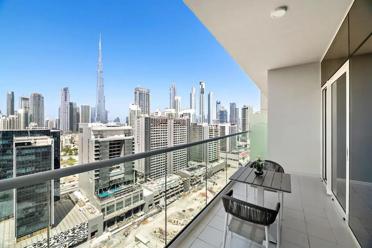 Silkhaus Burj Khalifa View Cozy Studio With Bedroom Dubaj 0*,